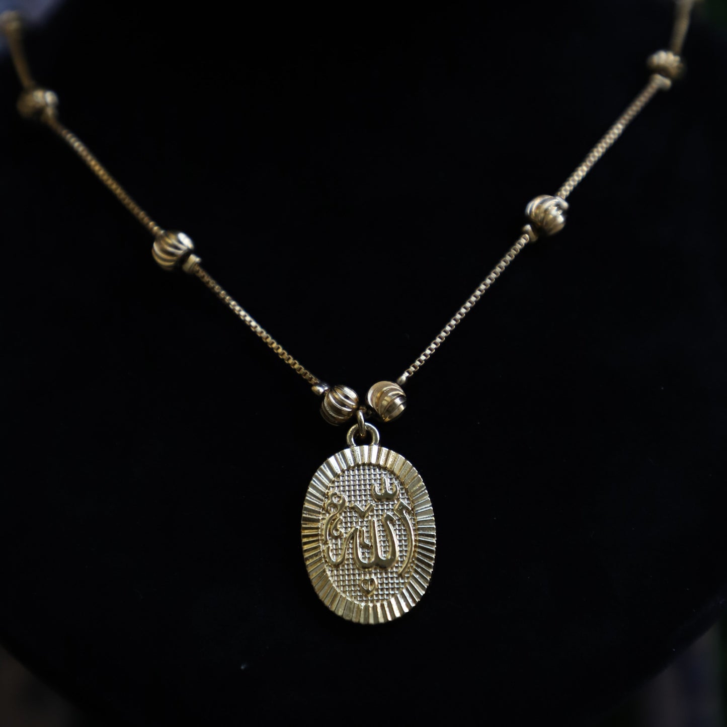 Allah Graceful Gold Pendant Necklace💖