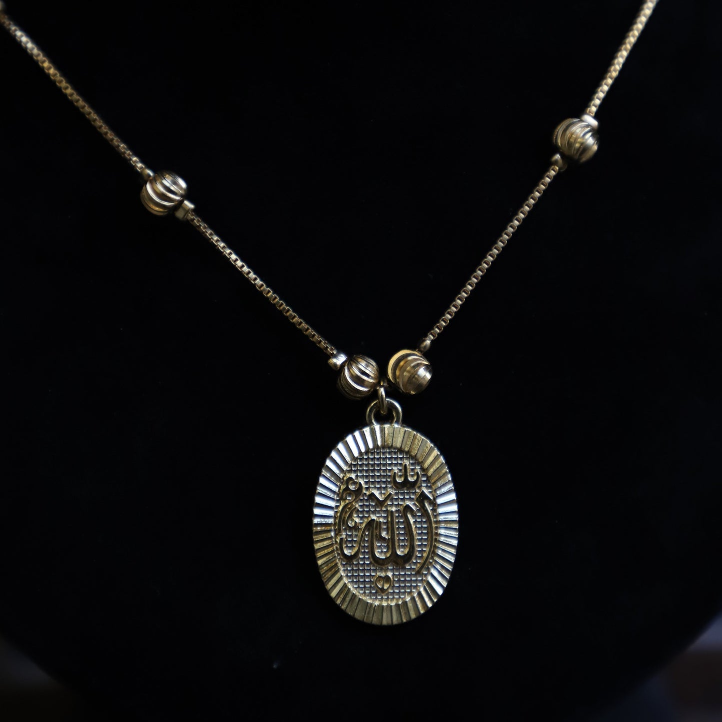 Allah Graceful Gold Pendant Necklace💖